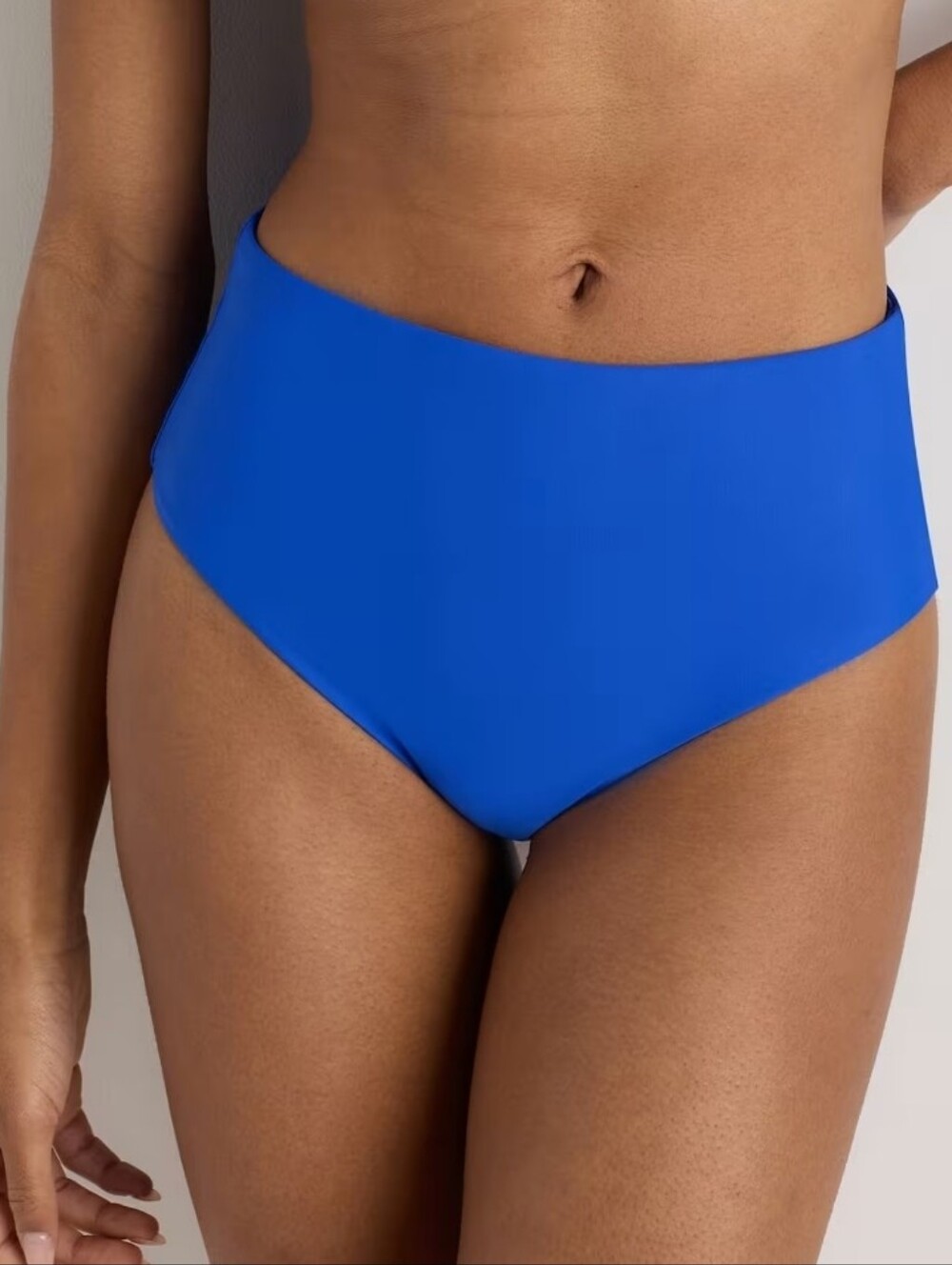 NWT! Quince Italian High-Rise Bikini Bottom-Small - Electric Blue